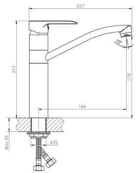 Смеситель Esko Leon LN 05-foto4