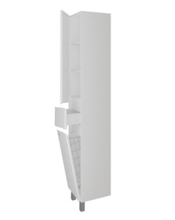 Шкаф с ящиком и с корзиной АВН Фиджи Premium (белая) 61.12-foto2